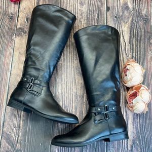 Style & Co. Black Manmade Boots 9M-WC